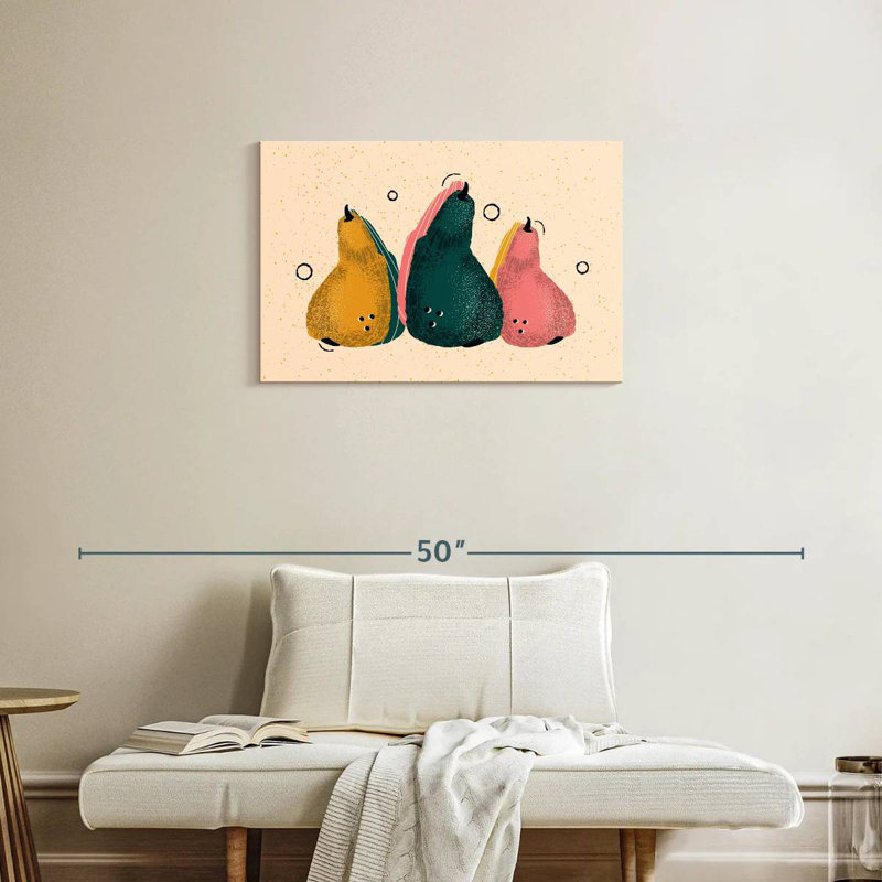 Yarlin Abstract Pears, 20" H x 30" W