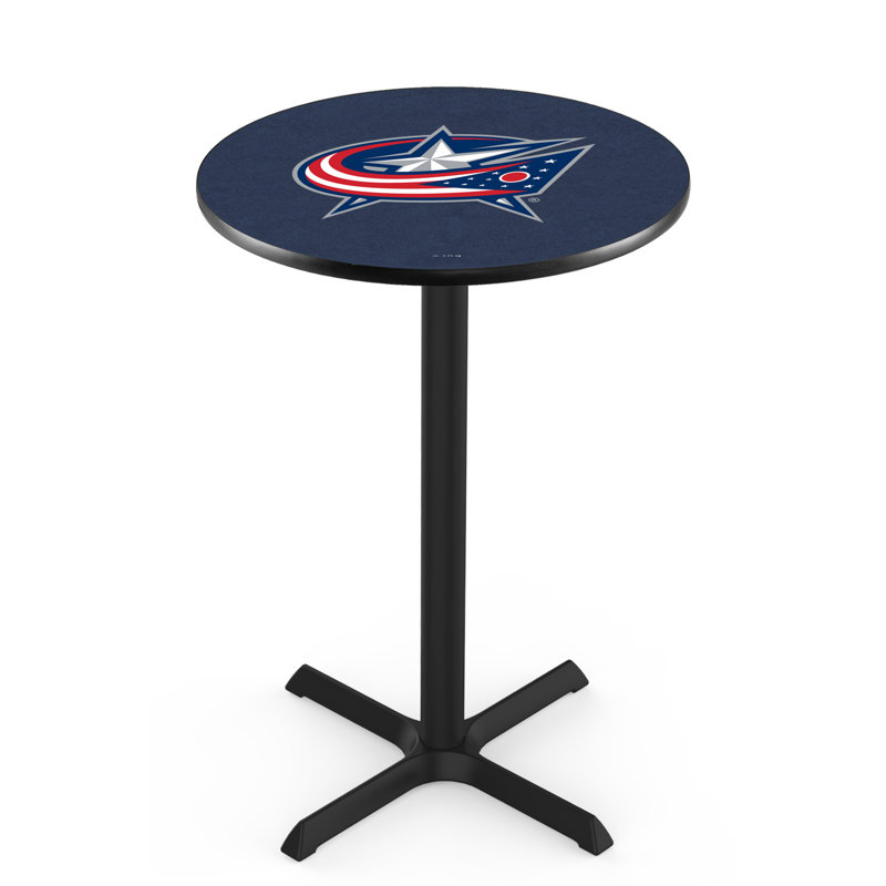 NHL Pub Table, Columbus Blue Jackets, 36" H x 30" L x 30" W