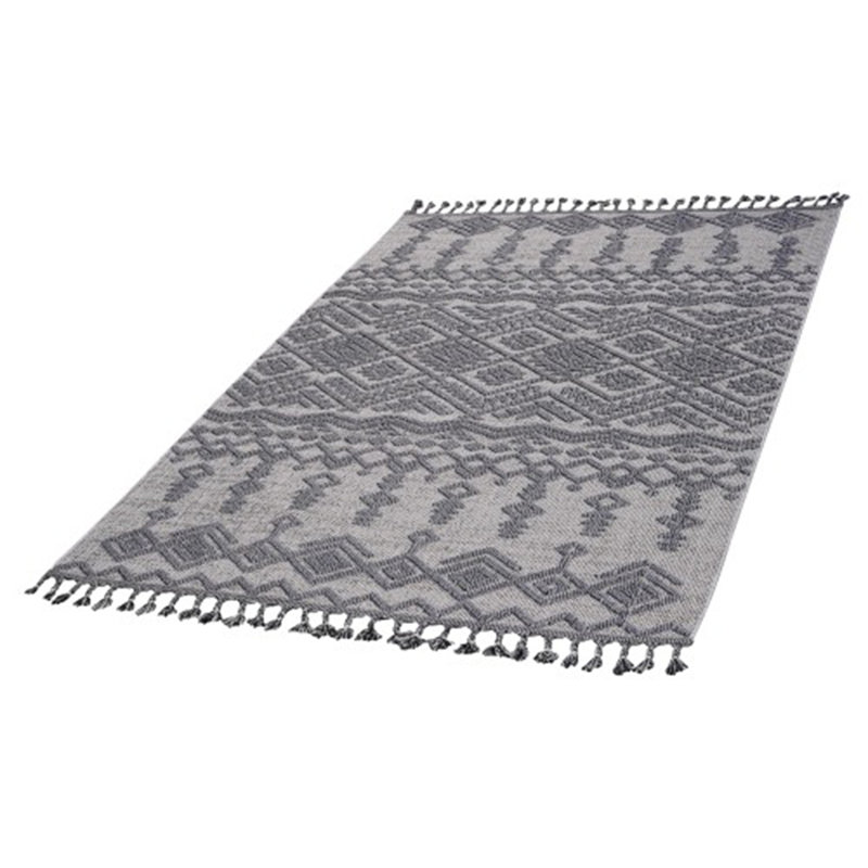 Traditional Indoor/Outdoor Area Rug, Rectangle 6'7" x 7'9"