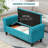50" Storage Ottoman Bench, Upholstered End Of Bed Bench With Rolled Arms, Wood Legs, Button Tufted Storage Bench With Safety Hinges For Living Room, Entryway, Bedroom-1565379818