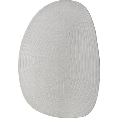 Oval Ciceley Abstract Flat Weave Area Rug
