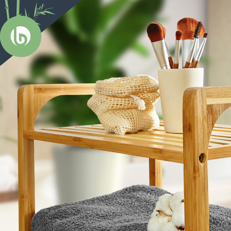 Solid Wood Bathroom Shelves