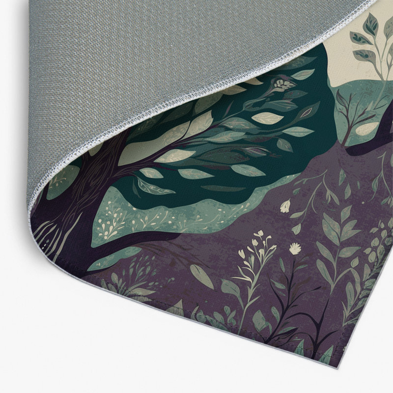 Midnight Arbor Indoor And Outdoor Area Rug, Rectangle 9' x 12'