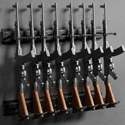 Gun Rack Wall Mount for Safety-conscious Individuals - 8 Guns