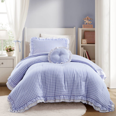 Literie 3 pièces pour lit simple / simple TG avec Sweet Vibe, coussin assorti et tissu en microfibre lavable