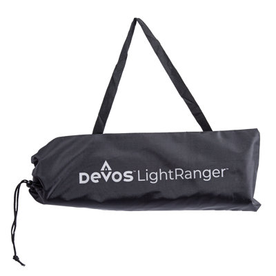 Lanterne d'extérieur à DEL de 800 lumens Devos LightRanger, rechargeable, télescopique, 8 pieds de haut, 30 heures d'autonomie, illumine une zone de 40 pieds, hauteur réglable
