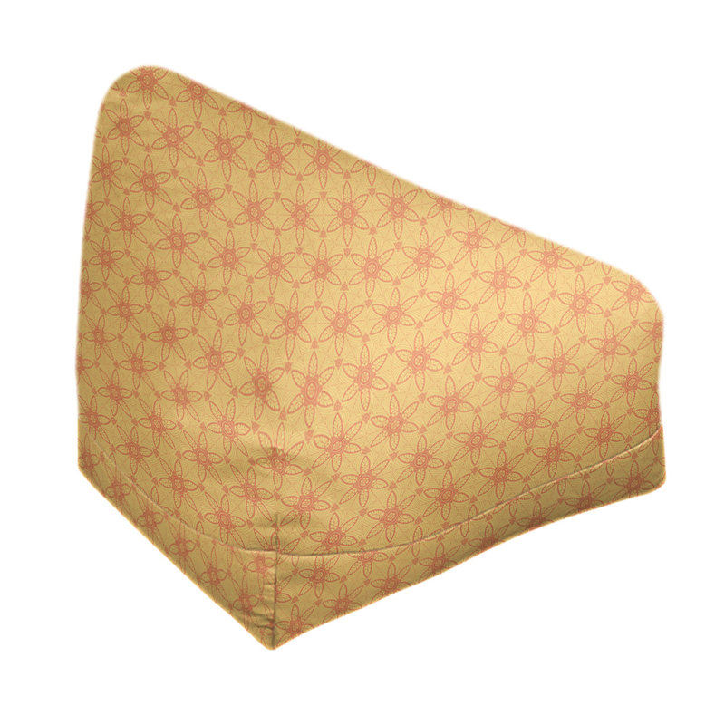 Fauteuil à billes et méridienne standard Leffel, H 86 po x l 27 po x P 43 po, Jaune/orange, Pas de bourre