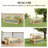 Raised Garden Bed,Wooden Cold Frame Planter With Lean-To Greenhouse,Raised Garden Flower Bed Kit