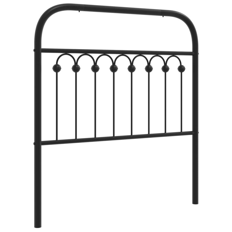 Aralynn Metal Headboard Black 90 cm