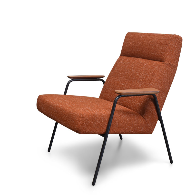 Chaise longue l 30 po Wagner, Orange