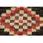 Tapis oriental marocain à carreaux en laine 5 x 6