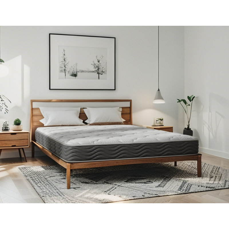 Matelas hybride ferme avec ressorts ensachés, 12", Grand