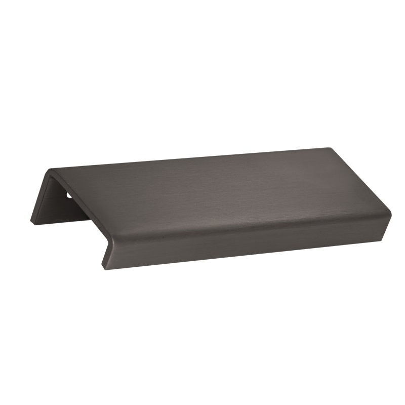 Modern Cabinet Finger Edge Pull, Satin Brass, 11.02