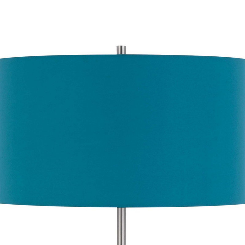 Lampe sur pied 58,75 po Quamar, Bleu turquoise