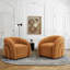 Fauteuil d'appoint pivotant de style moderne entièrement rembourré Aunna-1733021943