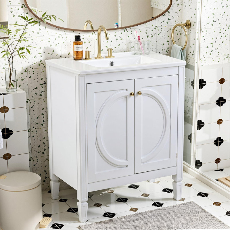 Meuble-lavabo 30 po avec lavabo en céramique