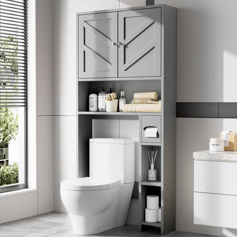 Armoire de rangement pour salle de bain Dayanira, Gris