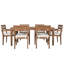 Ensemble de salle à manger de patio, table de salle à manger d'extérieur et chaises pour patio, balcon et cour arrière-496306002