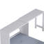 Lit simple avec bureau repositionnable et coussin pliable, élégant pour les petits espaces de vie, capacité de poids réglable de 500 lb, pièces élégantes intégrées, capacité de charge