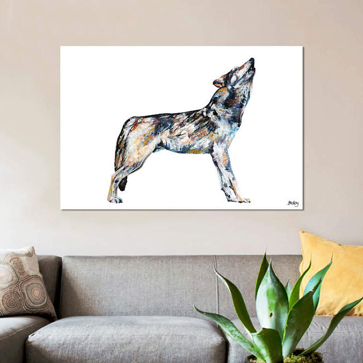 « mishka », reproduction sur toile, H 12 po x l 18 po x P 1,5 po, Toile tendue, Pas de tapis