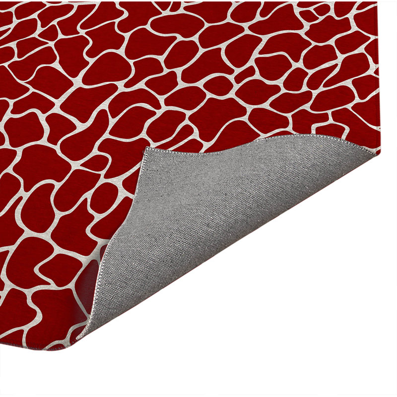 Paillasson Patch Play, Rouge canneberge, L 72 po x L 48 po