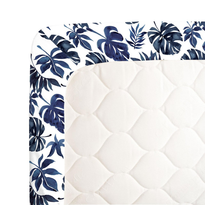 Drap-housse pour lit de bébé Vestavia, 28 po x 52 po, Bleu