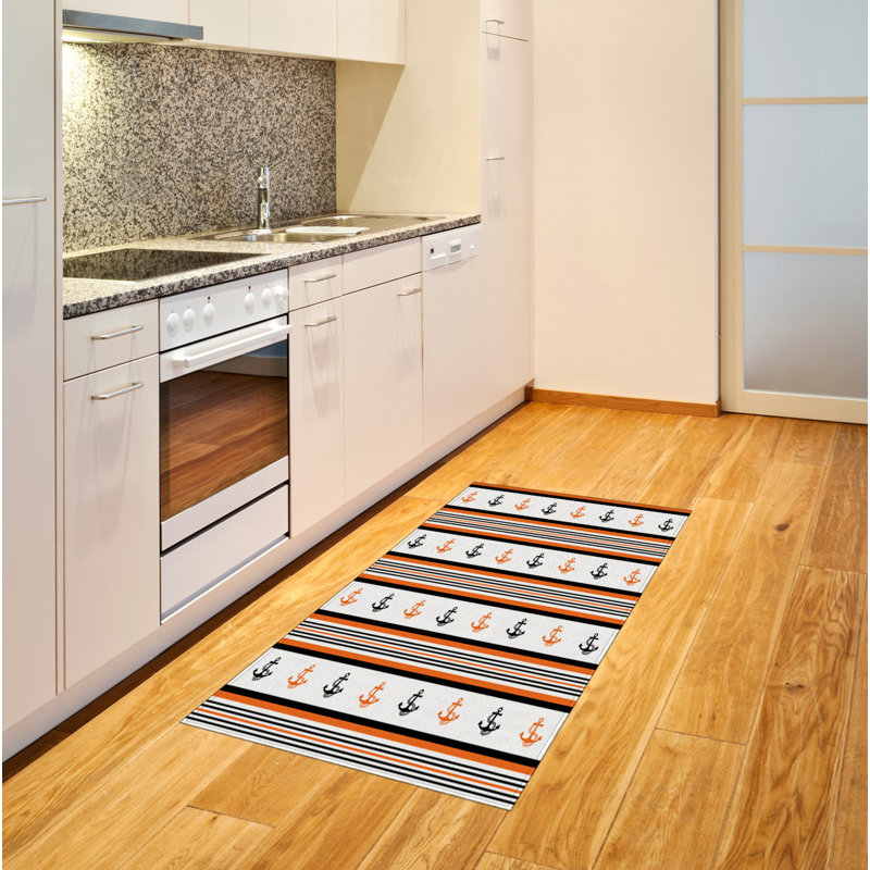 Tapis décoratif en fibres à haute densité Anchor, Rectangle— 4 pi x 5 pi 8 po