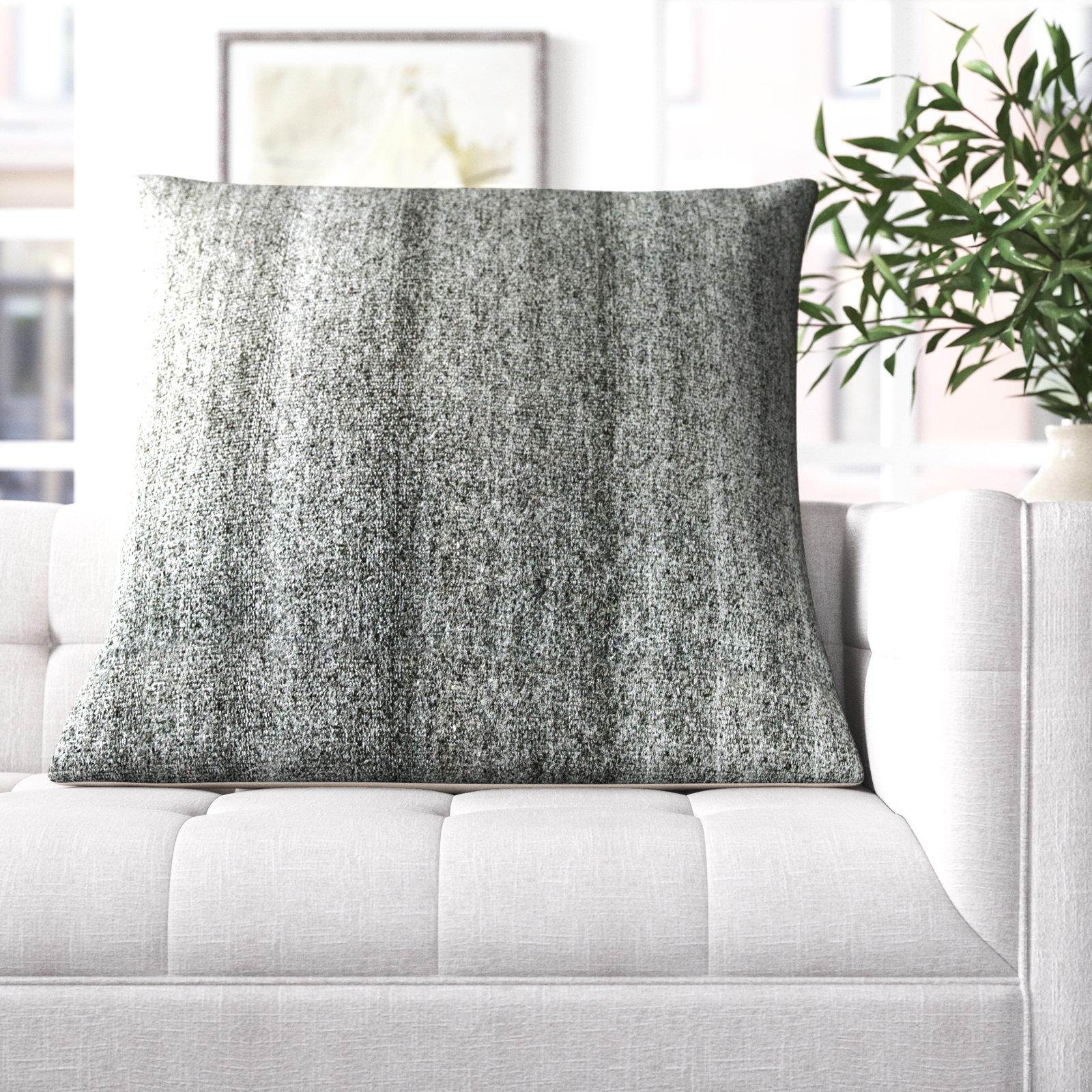 Truman Pillow Cover, Dark Gray