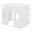 Lit mezzanine compact en forme de maison équipé d'une échelle peu encombrante-1198866120-1216523799