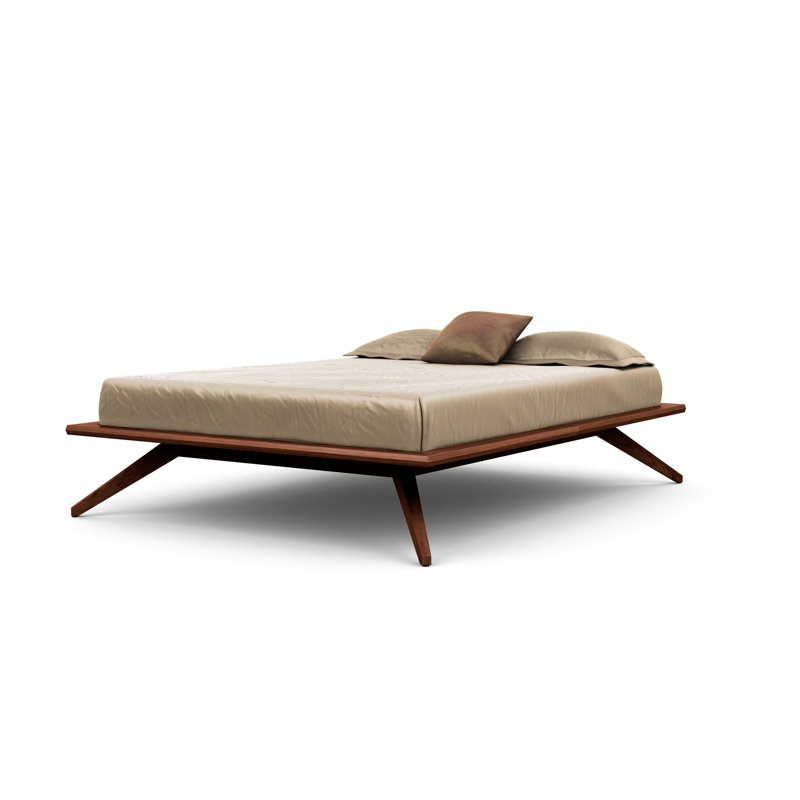 Lit plateforme Astrid, Cerise cognac, Grand, Conventionnel