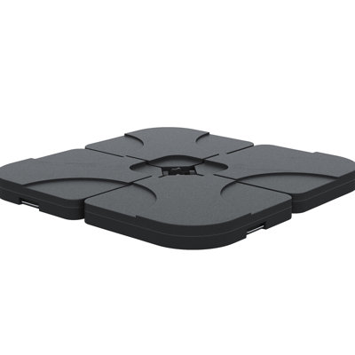 Heavy-Duty 4 Umbrella Base Stand For Cantilever Patio, 158 Lb Capacity, , Black, , , Protected, Easy Fill Spout, Portable Handle Outdoor Base, Weather , Convenient Handy Carry