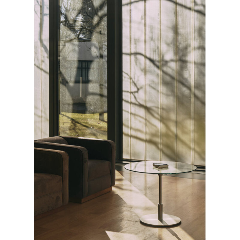 Diana table, 24.4" H x 22.8" W x 22.8" D