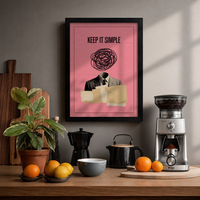 Keep It Simple Eclectic - Framed Print