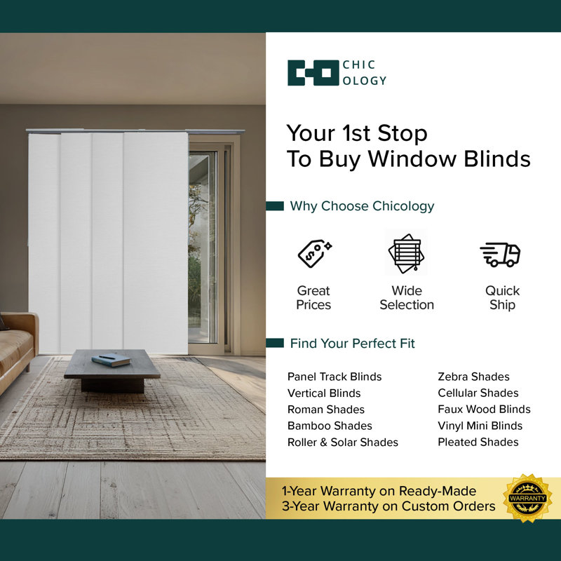 Blackout Vertical Blind, White