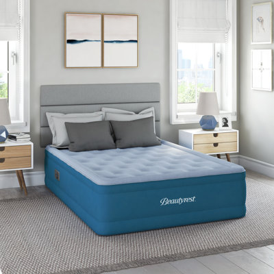 Matelas gonflable 17 po Beautyrest Comfort Plus, pompe intégrée, vinyle résistant à la perforation