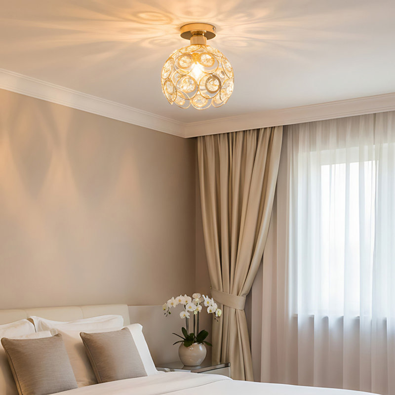 Crystal Semi Flush Mount