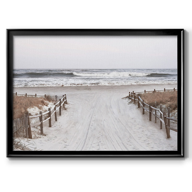 OBX Path, reproduction d'art sur toile encadrée, Noir, H 14 po x l 20 po x P 1,5 po