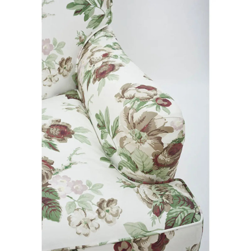 Tissu floral Nancy, Grisaille