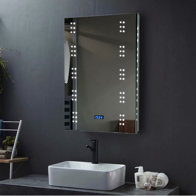Maia Glass Rectangle Wall Mirror