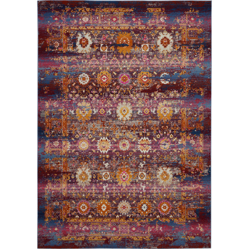 Oriental Indoor Rug, Rectangle 4'6" x 6'6"