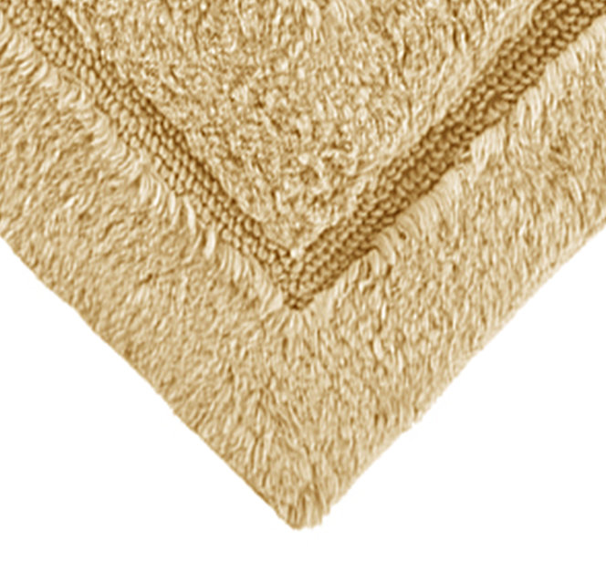 Apolonia Cotton Non-Slip Bath Rug, 24" H x 40" W, Gold