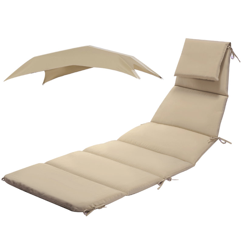 Outdoor 2'' Lounge Chair Seat Cushion, Rust