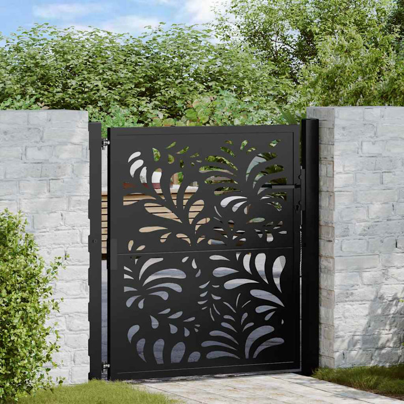 Barrière de jardin en acier 39,4 x 39,4 po vidaXL