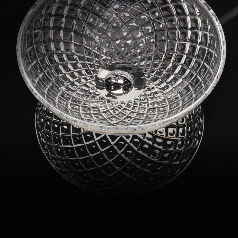 Lavabo de salle de bain circulaire en cristal 17,12 po Maestro Bath