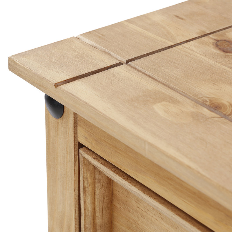 Doe Solid Wood 48cm W 5 - Drawer Chest of Drawers