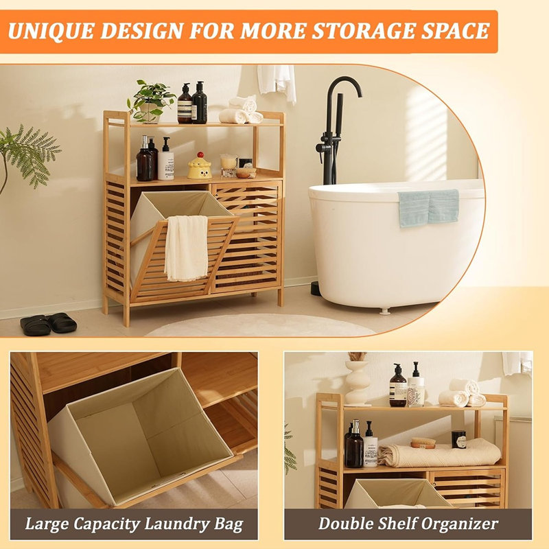 Solid Wood Laundry Hamper