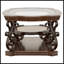 Table basse à 2 tablettes avec plateau en verre
