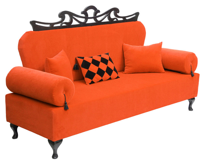Artdeko 3 Seater Sofa, Gold