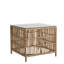 Table d'appoint Donatello Rattan - Plateau en verre-1558700366