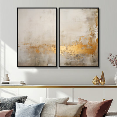 Gold Sensibility Subtle Minimalism II - Modern Wall Art